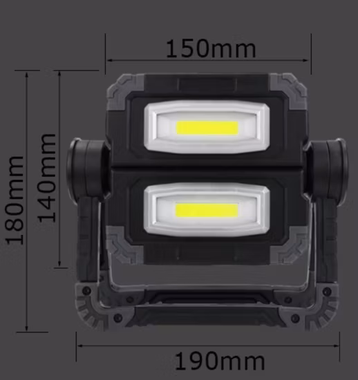 28 PCS LED USB wiederaufladbare Autoreparatur-Arbeitsleuchte gefaltet