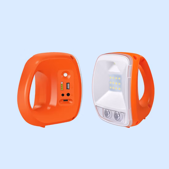 Tragbare LED-Solarlaterne mit USB-Ladekabel und Leselicht (P7)