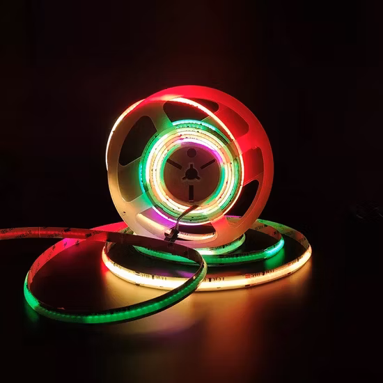 Flexibler COB RGB Smart Dream Color Magic Digital 5 V adressierbarer LED-Streifen mit hoher Dichte, kein Spot, 480 LEDs/m Sk6812 Streifenlichter