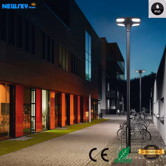 Solarbetriebene LED-Garten-Straßenlaterne für Smart Home