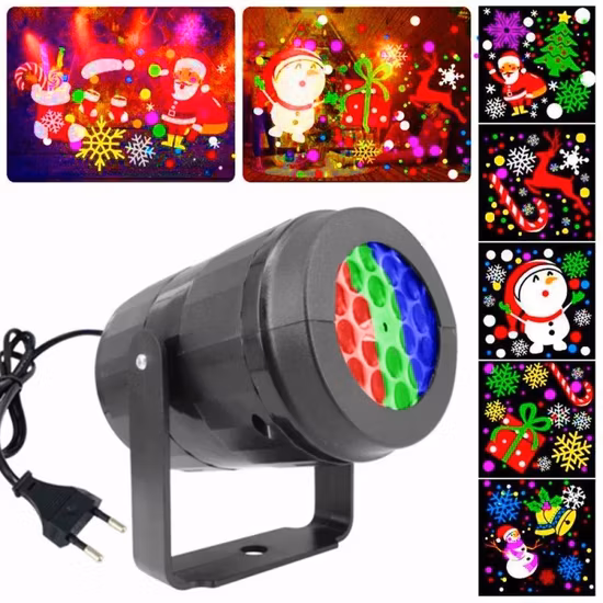 Weihnachtslaserprojektor 8 Muster Outdoor-Laserlicht