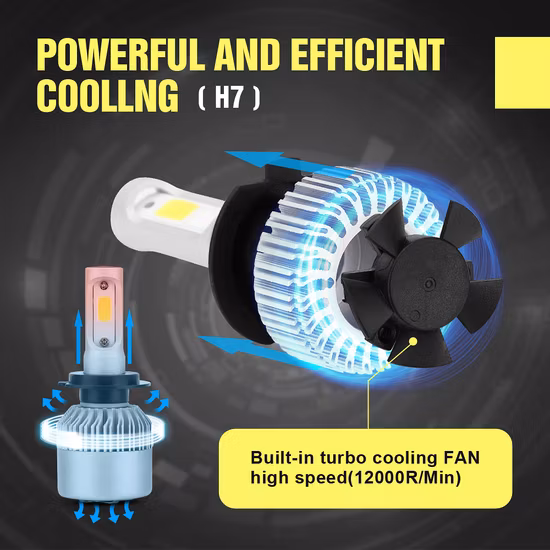 S1 X3 C6 S2 H7 H13 LED-Autoleuchte mit Auto-LED-Scheinwerfer 9006 9005 H1 H3 5202 und Xenon-Kit 3000K H11-Birne